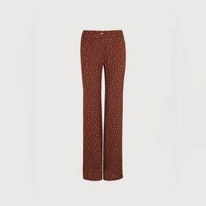 Amlul Southampton Espresso Printed Trousers EU 40 (US 8)